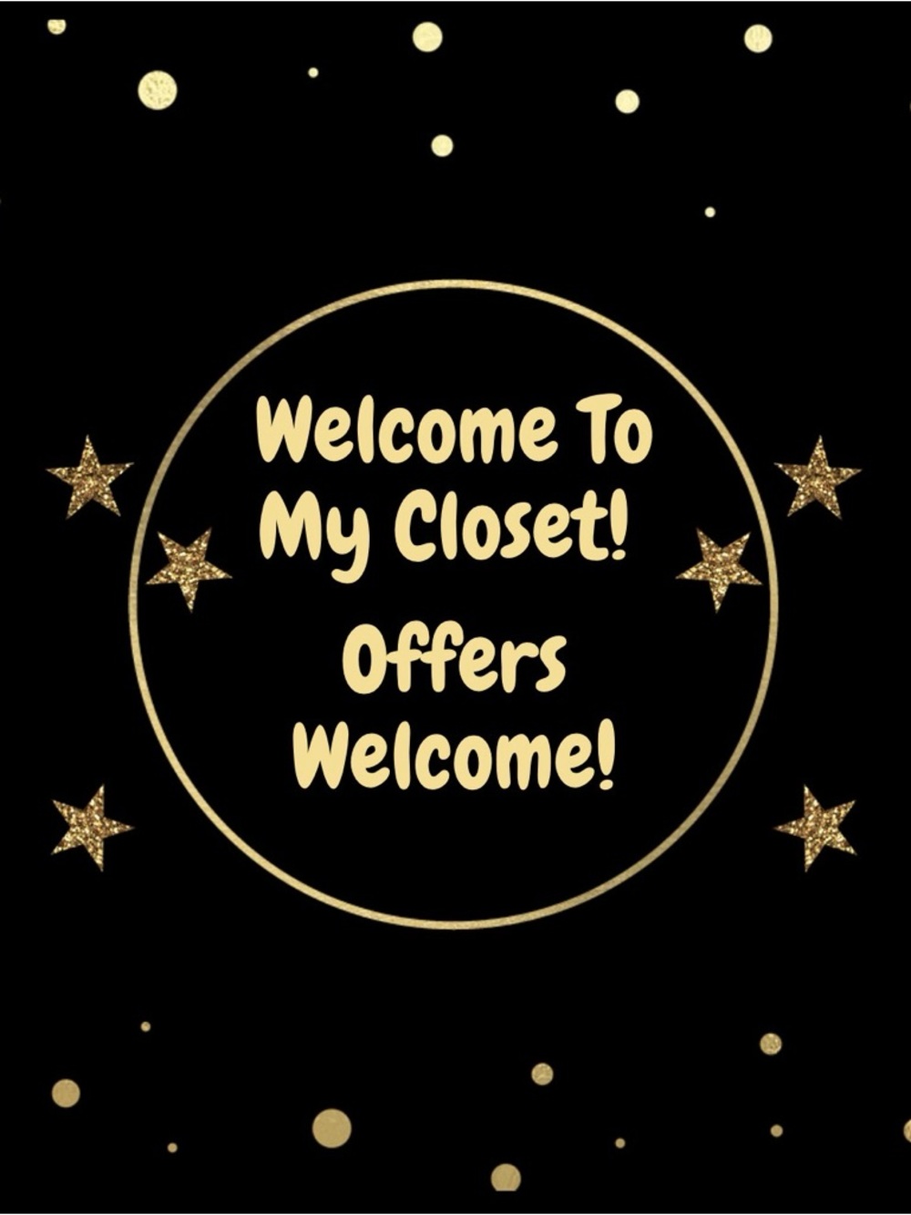 Welcome to my closet!